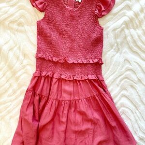 Adorable Pink Ruffled Kids Dress